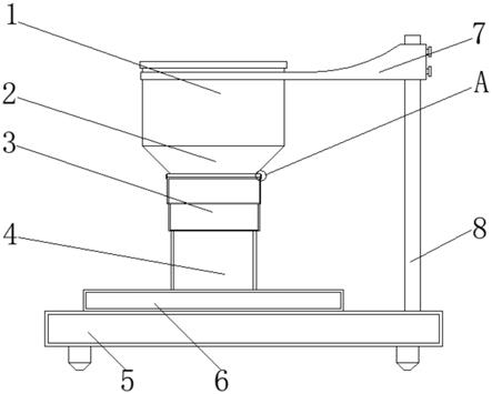 一种金属粉末松装密度测定仪检测结构的制作方法