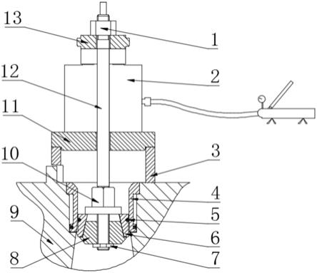 船舶柴油机气阀座圈拆卸装置的制作方法