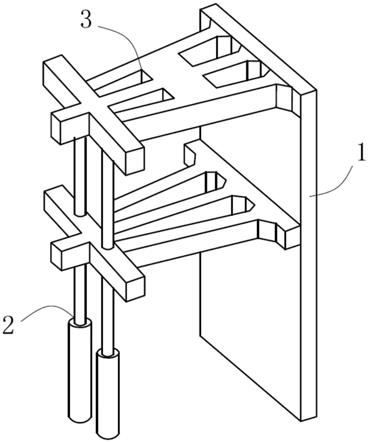 一种基坑支护塔吊基础一体式结构的制作方法