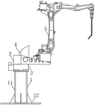 一种用于煤矿液压支架结构件自动弧焊七轴焊接机器人的制作方法