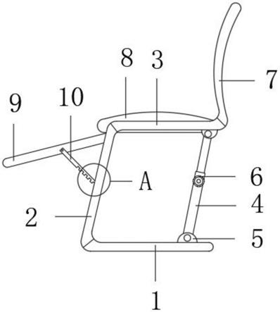 一种舒适型耐用钢管椅的制作方法