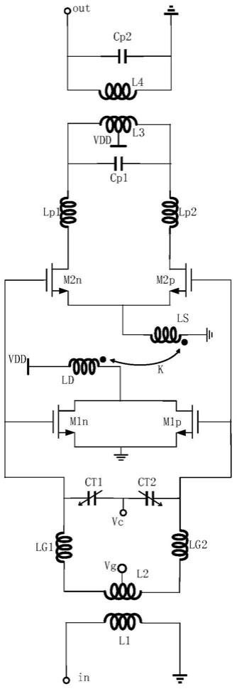 一种带压控电容匹配的基于变压器的自混频三倍频器