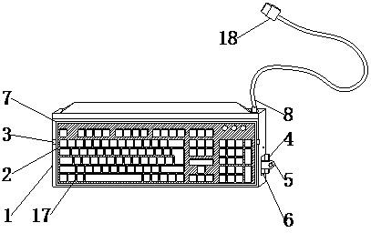 一种可快速清理的机械键盘的制作方法