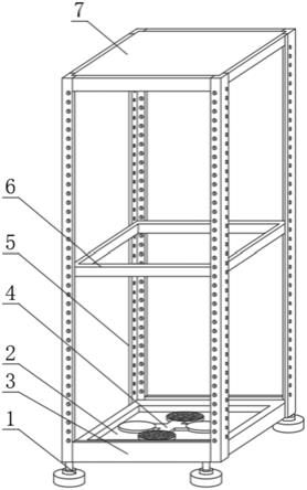 一种组合式拼装机柜用框架结构的制作方法