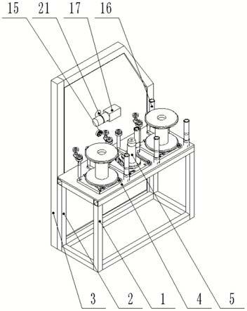 一种DTS捻股机芯机外放线台装置的制作方法