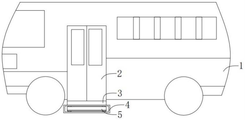 一种公交车升降梯结构