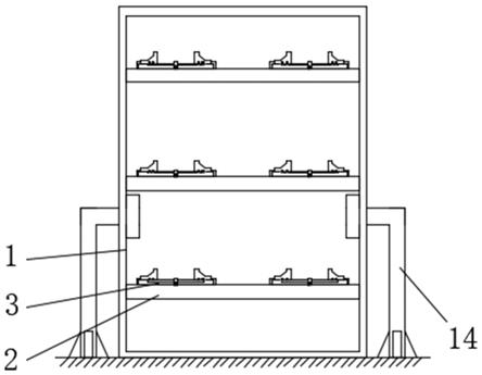 一种模具与模具架的连接结构的制作方法