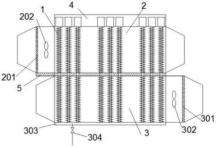 一种基于可变导热管的矿井回风余热回收用换热器