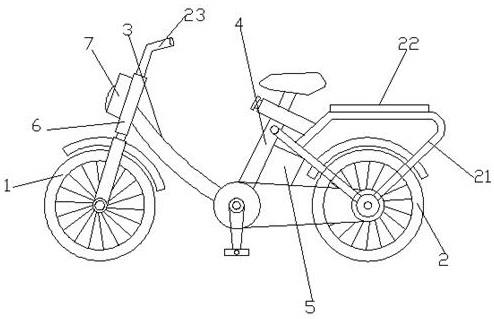 一种具有收纳调节车灯结构的电动自行车的制作方法