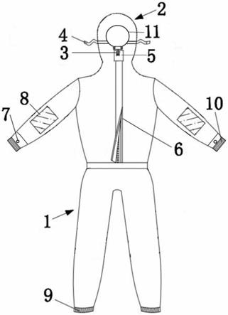 一种冠状病毒感染检测用防护服的制作方法