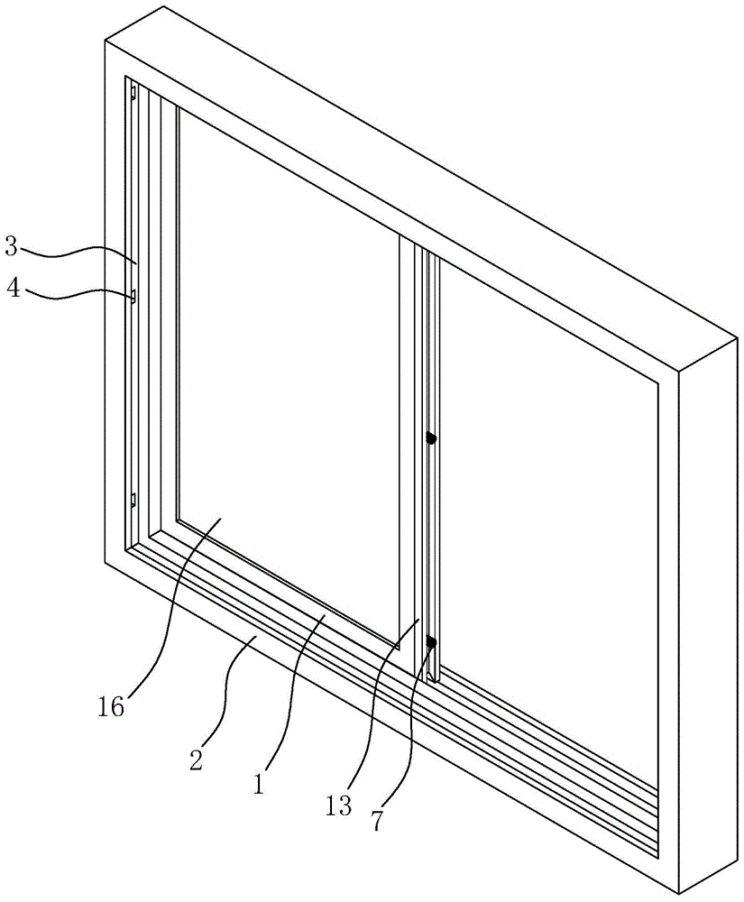 隔音降噪型窗框的制作方法