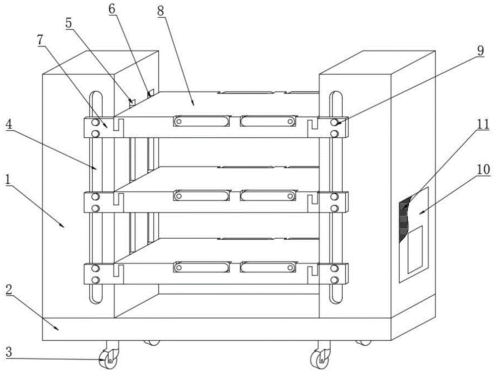 一种建筑工程管理用物资储放架的制作方法