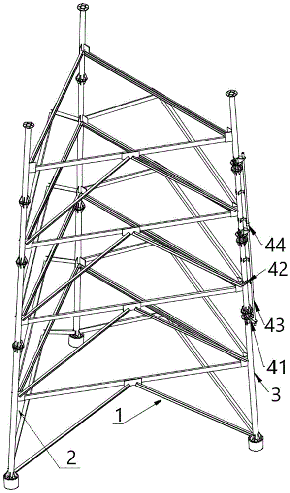 一种带有加固结构的钢管塔及其加固方法与流程
