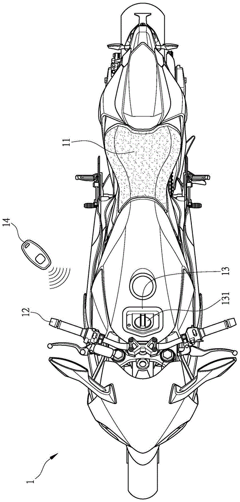 摩托车的免钥匙控制器的配置构造的制作方法