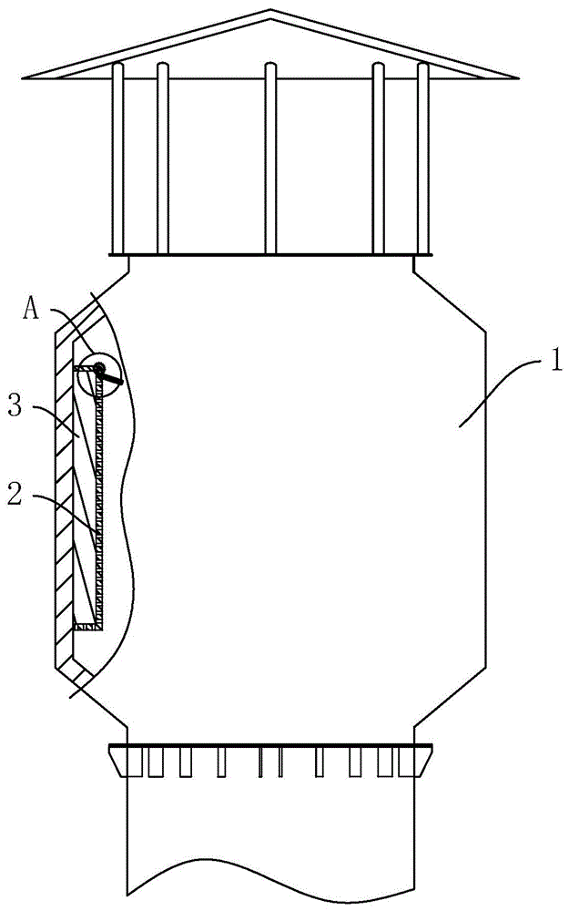 烟囱用消声装置的制作方法