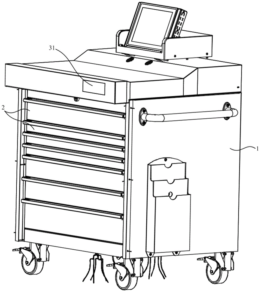 解锁结构和工具管理柜的制作方法