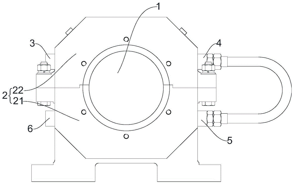 一种长轴地辊轴承座的制作方法