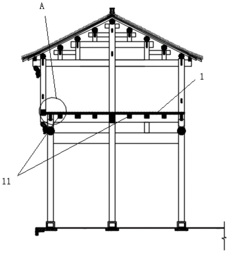 一种木建筑房屋的楼板结构的制作方法