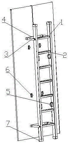 一种具有可折叠爬梯的施工升降梯轿厢的制作方法