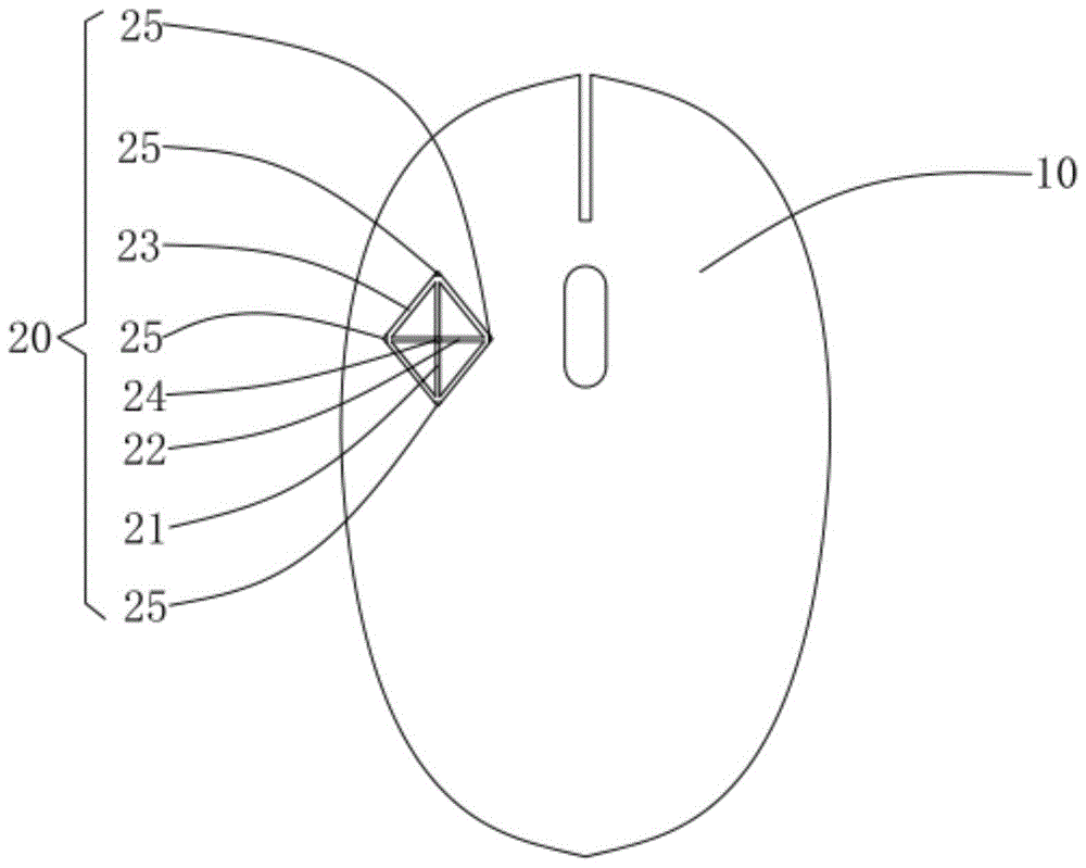 多电脑打字鼠标的制作方法