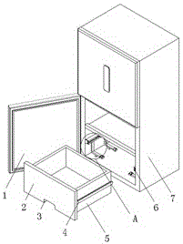 一种带有防晃动抽屉结构的冰箱的制作方法