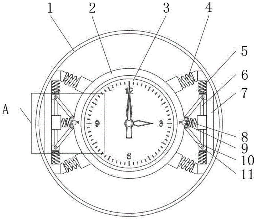 一种钟表机芯抗震动调节机构的制作方法