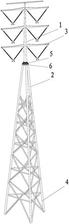 一种三柱可调节输电线路直线塔的制作方法