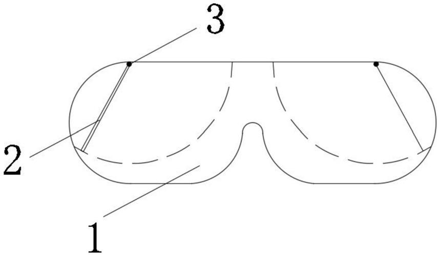 一种医用防雾护目镜的制作方法