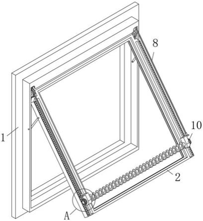 一种基于玻璃清理组件的铝合金窗体的制作方法