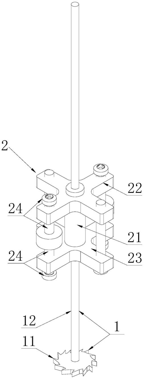 一种无孔刀片卡具的制作方法