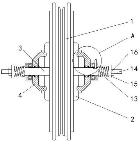 一种电动车轮轴出线端防水结构的制作方法