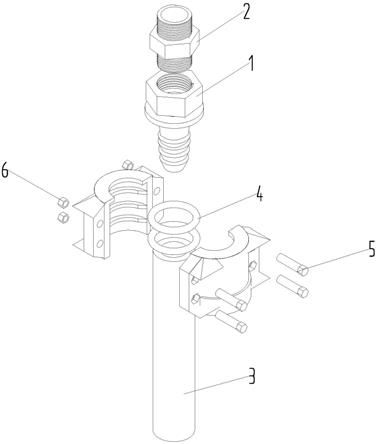 空气压缩管路连接固定组件的制作方法