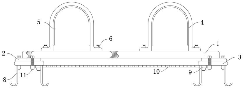 预埋组合式水管立管固定支架的制作方法