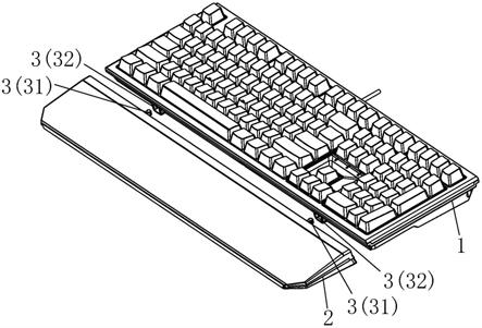 一种带扶手的键盘的制作方法
