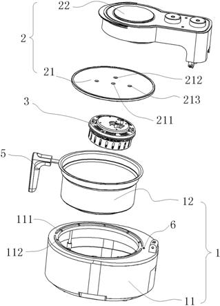 一种翻盖式空气炸锅的制作方法