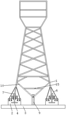 一种电力铁塔的加固基座的制作方法