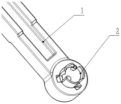 一种离合器主缸推杆总成与踏板的快速连接结构的制作方法