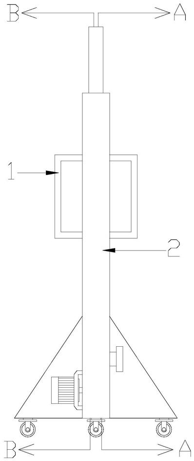 一种建筑室内装修墙面自动刮扫处理机的制作方法