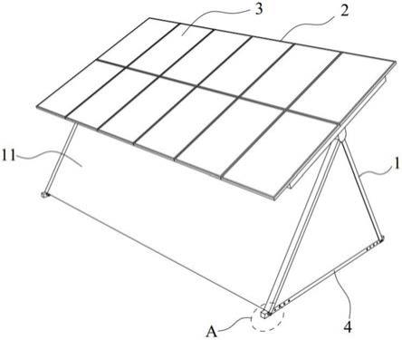 一种用于支撑双面光伏面板的支架的制作方法
