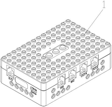 一种积木刷卡编程机器人套件的制作方法