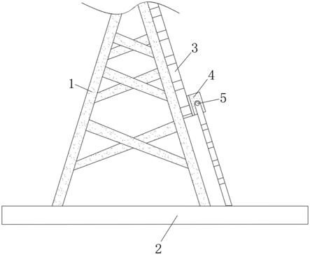 一种具有可折叠攀爬梯的电力铁塔的制作方法