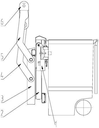 后装垃圾车的提升机构的制作方法