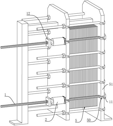板式换热器辅助固定装置的制作方法