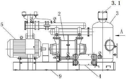 一体化前置混凝冷却真空泵组的制作方法