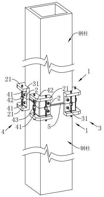 一种高层钢结构钢柱对接卡具的制作方法