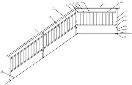 一种永临结合型楼梯护栏的制作方法