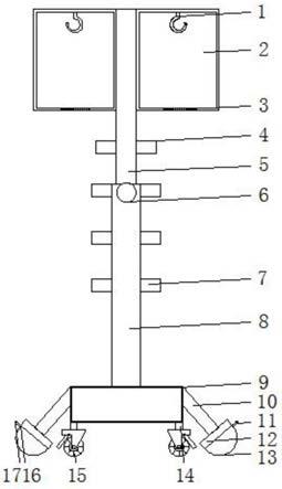 一种输液用可移动输液架