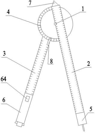 一种多用途教学圆规的制作方法