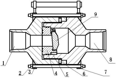 一种分体组合机械密封超高压旋启式止回阀的制作方法