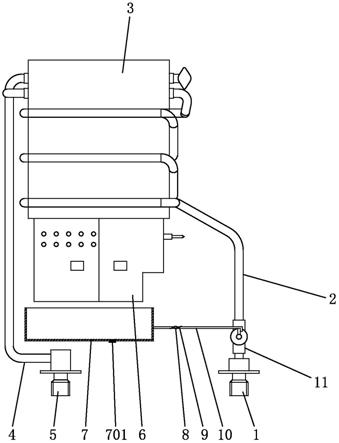 一种具备杠杆传动防浸泡功能的燃气热水器的制作方法